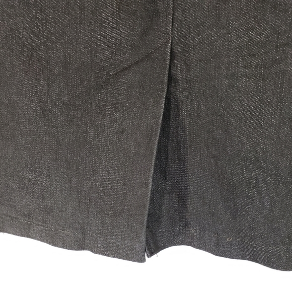 NYC Dark Green Back Slit Straight Skirt w/ Pockets Size 10 - Picture 5 of 8